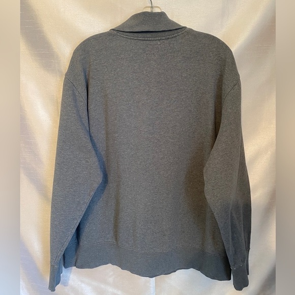 Roots 1/4 Zip Grey Pullover Sweatshirt Heathered Grey  Adult XLG - Picture 13 of 15
